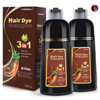 MEIDU 3-in-1 Herbal Hair Dye Shampoo – Ginseng, Grey Coverage, No Bleach