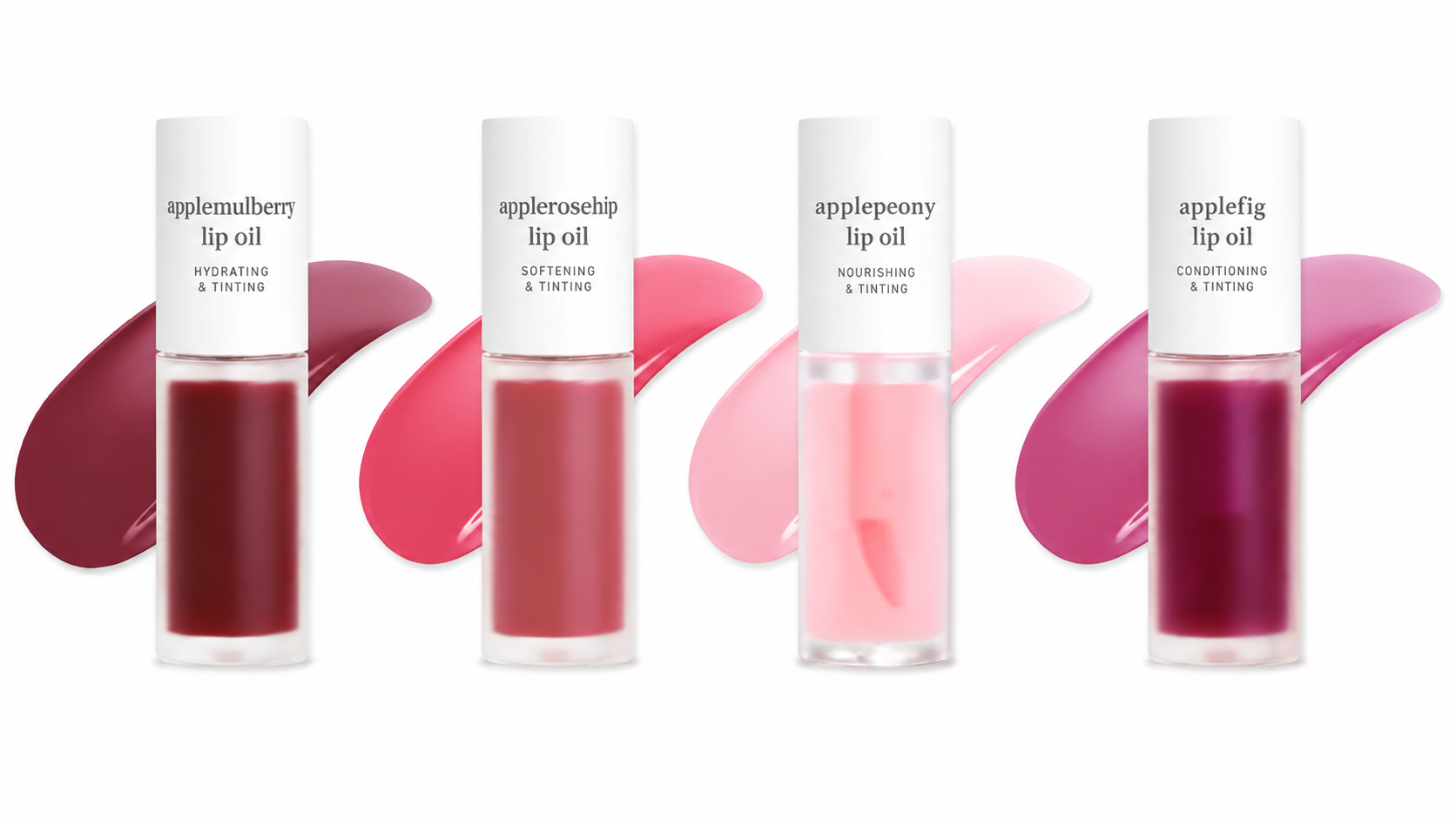 Apple Lip Oil & Lip Stain – Glowing, Tinting & Moisturizing | 16 Shades |  Skincare