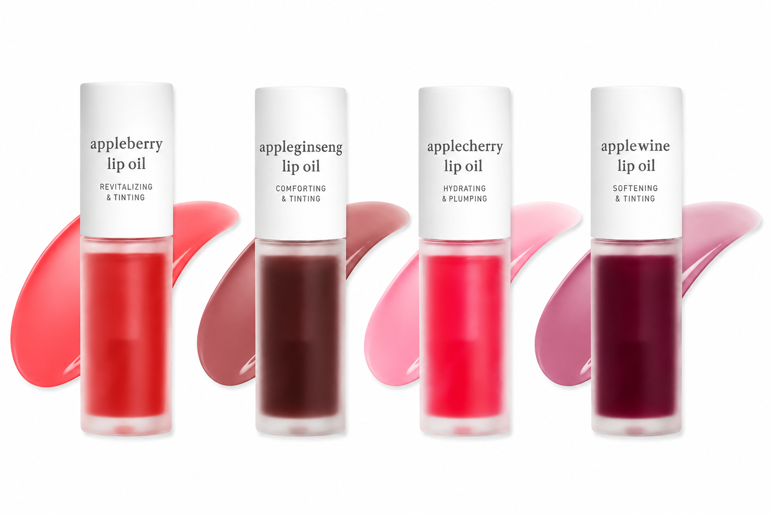 Apple Lip Oil & Lip Stain – Glowing, Tinting & Moisturizing | 16 Shades |  Skincare