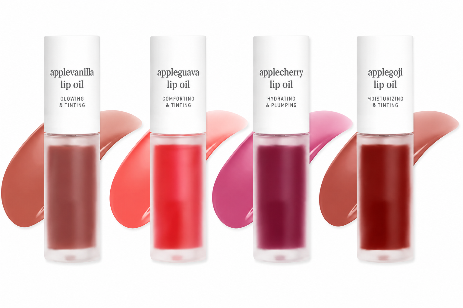 Apple Lip Oil & Lip Stain – Glowing, Tinting & Moisturizing | 16 Shades |  Skincare