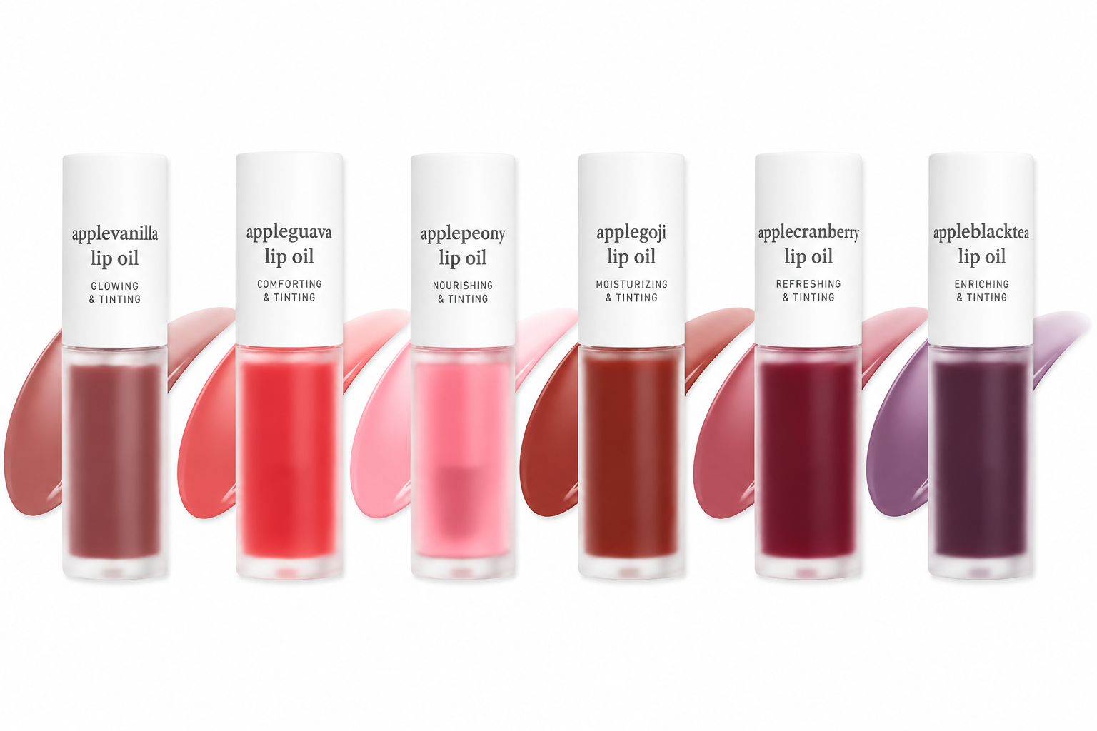 Apple Lip Oil & Lip Stain – Glowing, Tinting & Moisturizing | 16 Shades |  Skincare