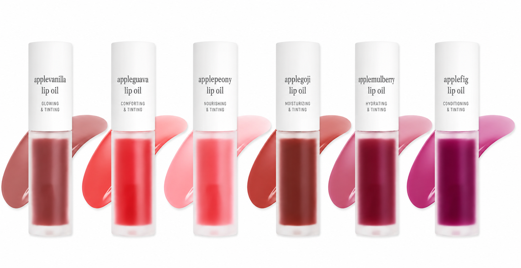 Apple Lip Oil & Lip Stain – Glowing, Tinting & Moisturizing | 16 Shades |  Skincare