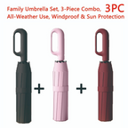 Automatic Folding Umbrella, 1 Count/60pcs Portable Rain Umbrella with Loop Buckle, Windproof & Waterproof Umbrella for Men & Women