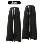 summervibes Men's Solid-Color Drawstring Pants with Curved Blade Design—Casual comfort, relaxed fit suitable for all seasons. Street-style men's trousers perfect for everyday wear and layering. Menswear Beige daily wear pant