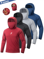 Men's Sun Protection Hoodie with Face Mask – UPF Quick-Dry Fishing Jacket | S–XXL