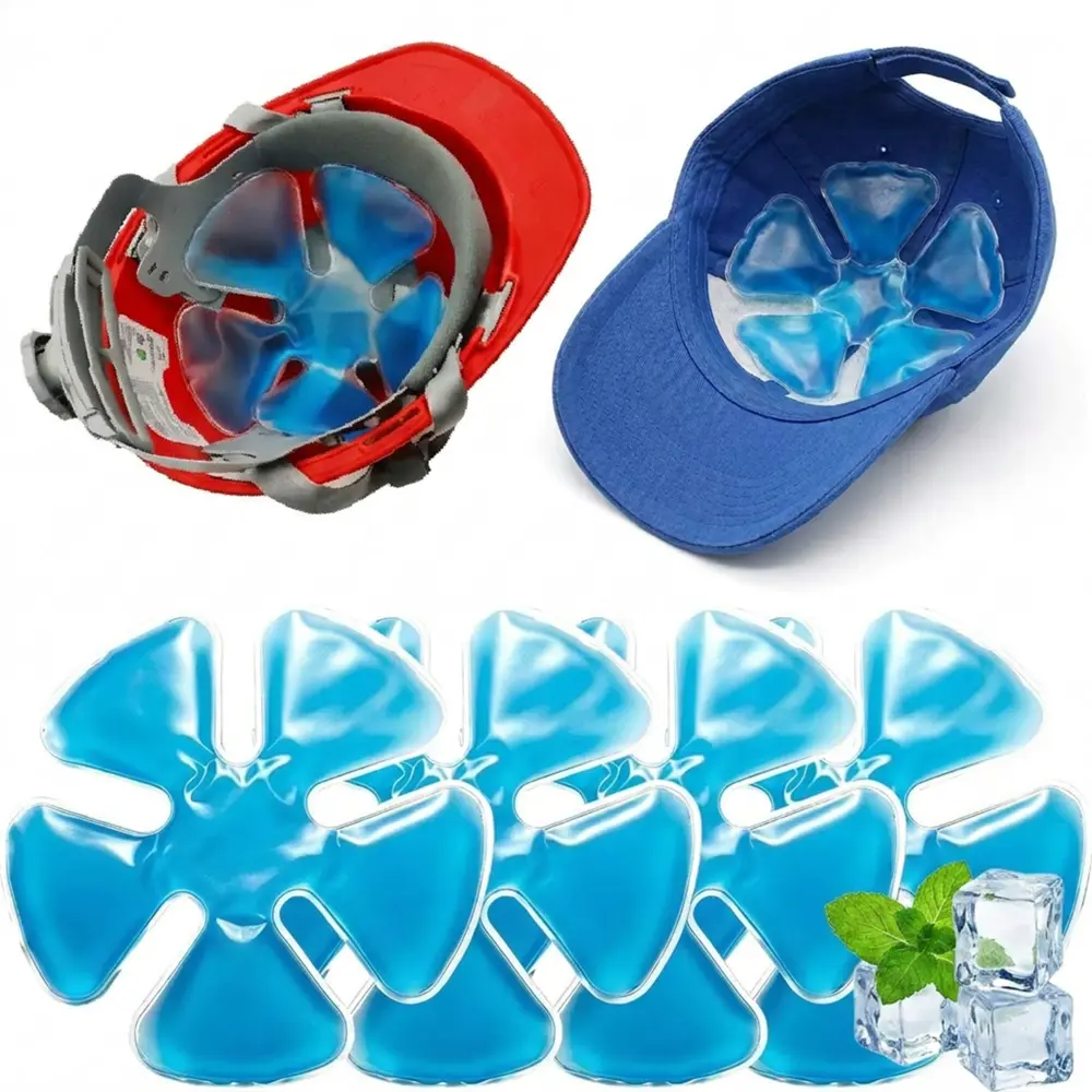 Cooling Gel Ice Pack Inserts for Hard Hats & Sun Hats – Reusable