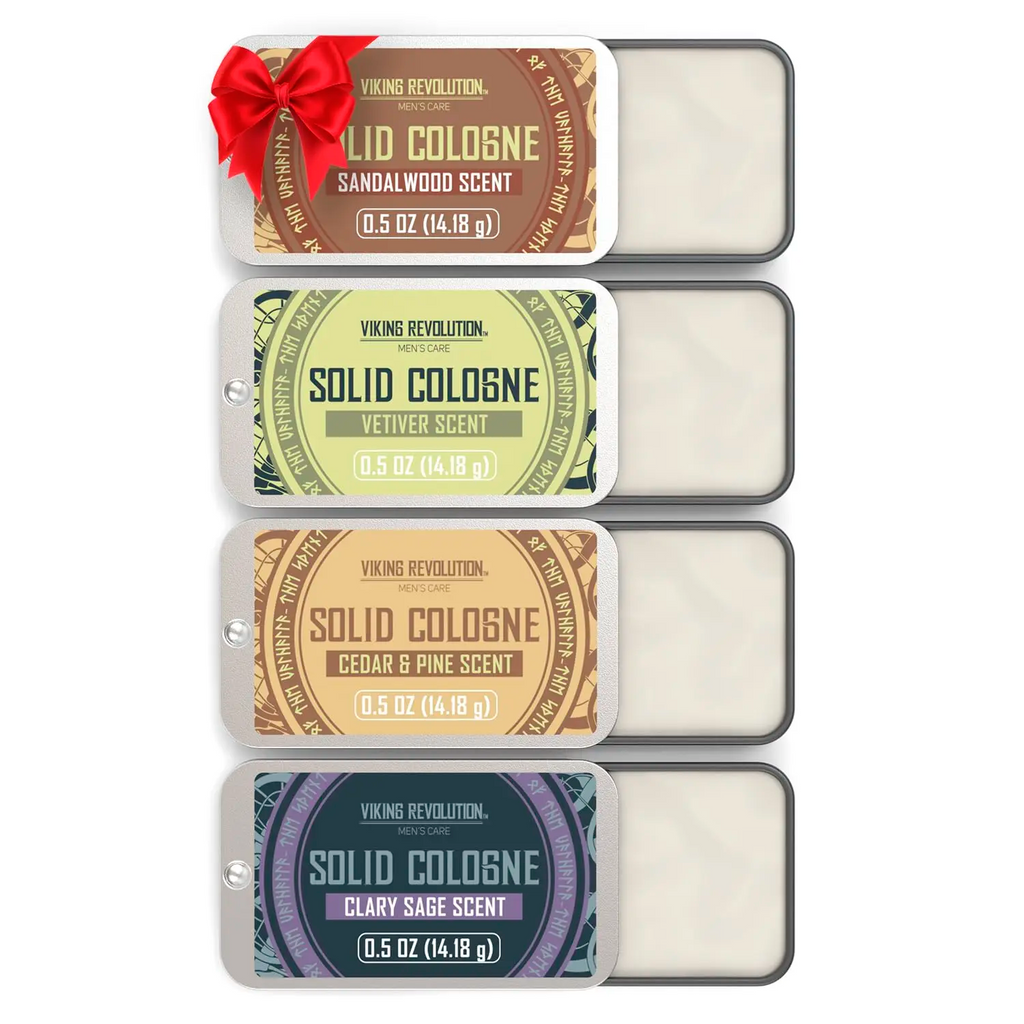 Solid Cologne for Men – Travel Size Tins | Alcohol-Free Balm | Choose Your Scent Pack