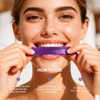 Purple Teeth Strips | Nano-Hydroxyapatite, Peroxide-Free | 14/42 Sessions