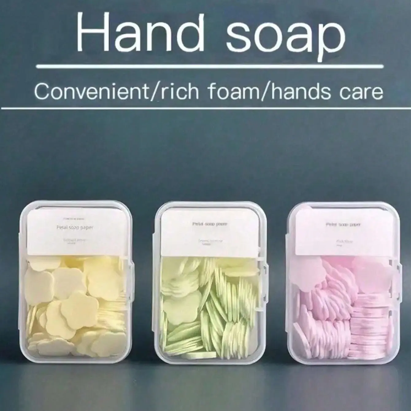 Flower-Shaped Travel Paper Soap Sheets