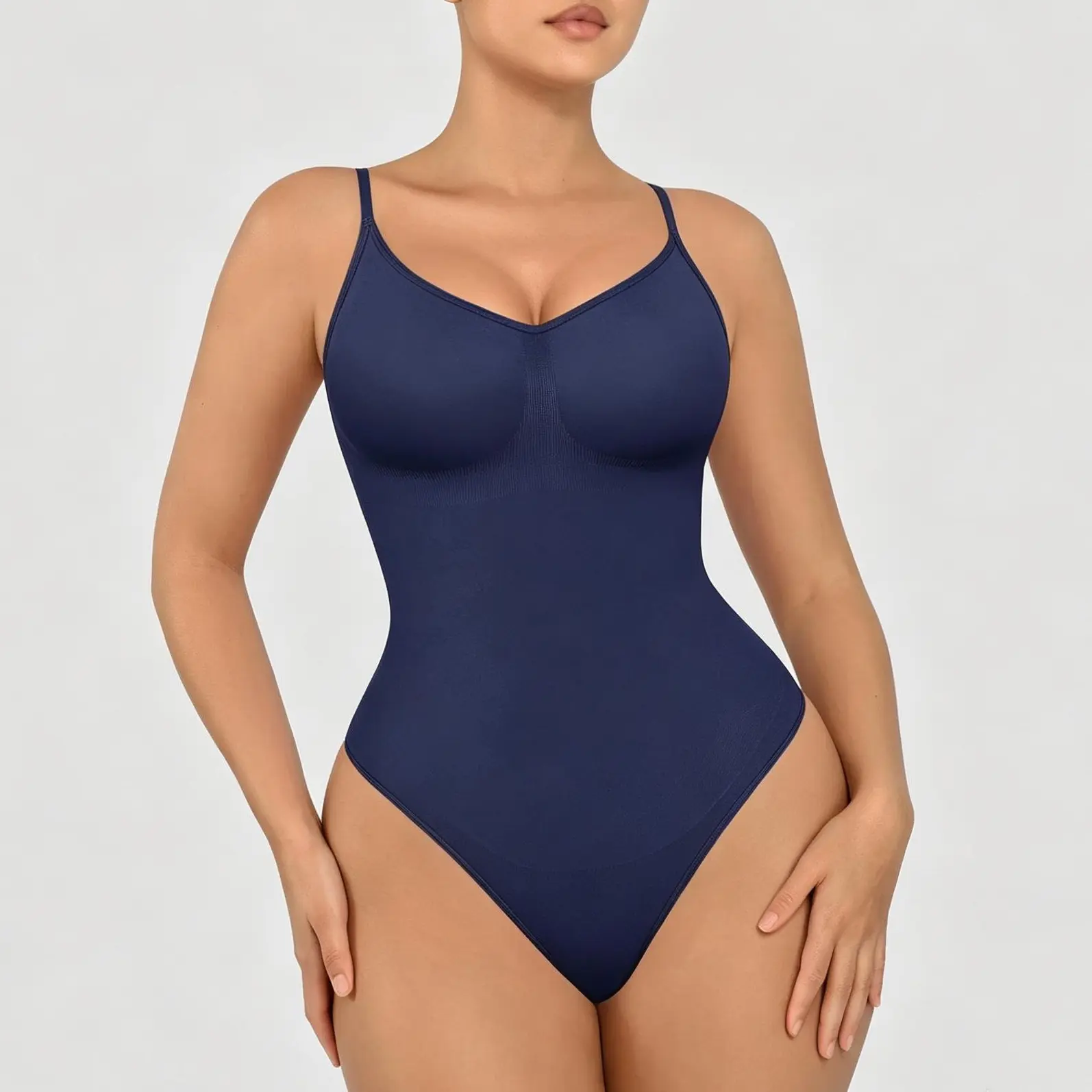FeelinGirl Thong Bodysuit Shapewear | Seamless Tummy Control & Slimming Bodysuit