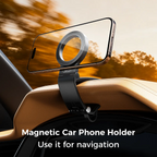 Magnetic Car Phone Mount – 360° Hands-Free Holder for iPhone 17/16/15/14/13/12 | MagSafe Compatible