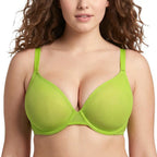 Air Light Breathable Sheer Mesh Halter Bra Plus Size Summer Unlined Full Coverage Bra Underwire