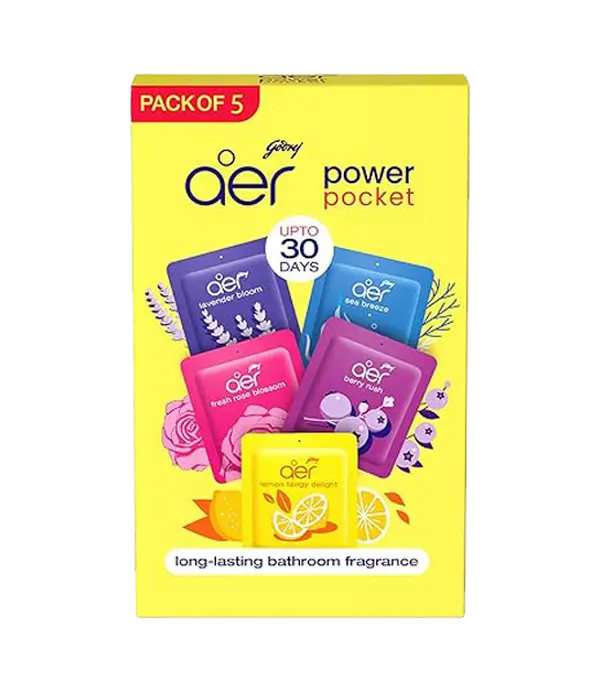 Godrej Aer Power Pocket Hanging Air Freshener – Choose Your Scent Bundle | 30-Day Freshness