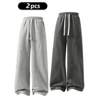 summervibes Men's Solid-Color Drawstring Pants with Curved Blade Design—Casual comfort, relaxed fit suitable for all seasons. Street-style men's trousers perfect for everyday wear and layering. Menswear Beige daily wear pant