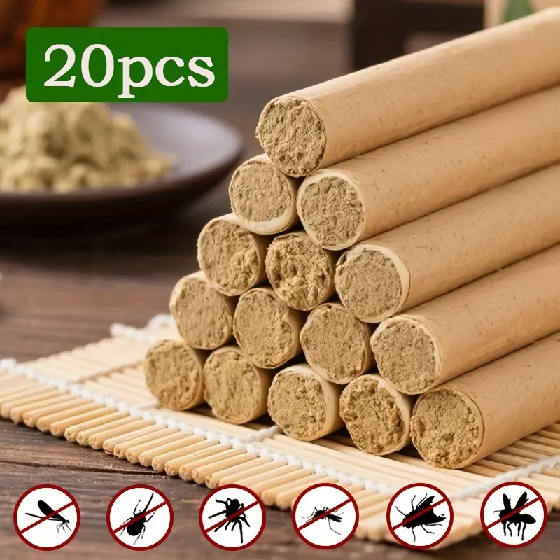 Organic Mugwort & Gastrodia Aromatherapy Sticks – Natural Mosquito Repellent & Sleep Aid