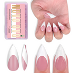 Short Sharp Stiletto Press-On Nail Tips – Extra Thick PMMA Soft Gel Full Cover