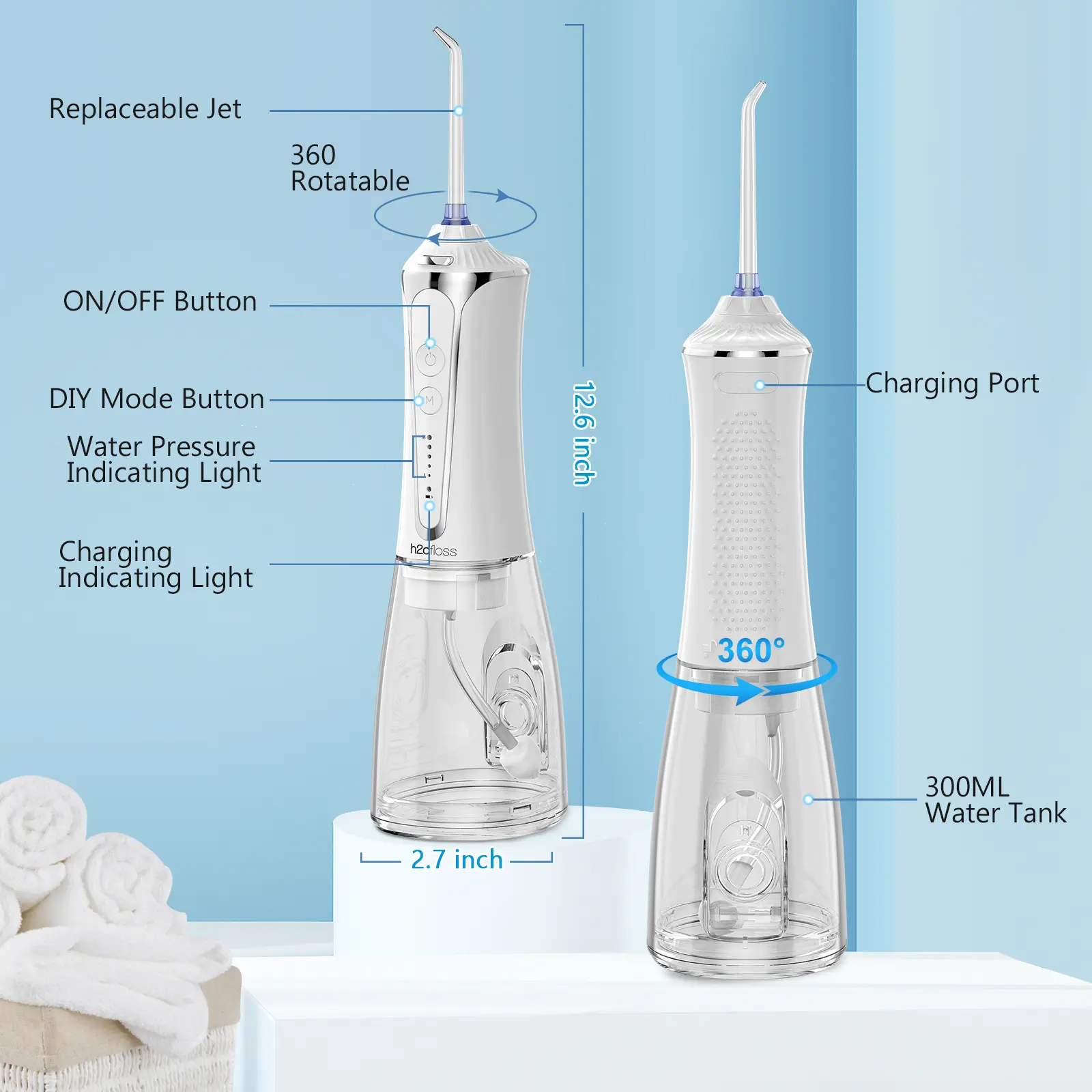 Rechargeable Water Flosser & Oral Irrigator