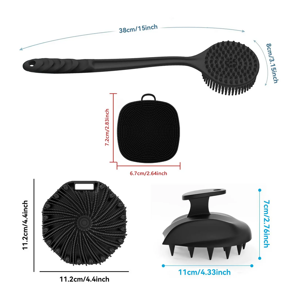 Silicone Body Care Brush Set