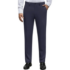 Alimens&Gentle Men's Stretch Dress Pants No Iron Golf Pants Expandable Waist Flat Front Business Casual Formal Pants