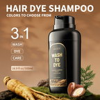 3-in-1 Herbal Hair Dye Shampoo – Ammonia-Free Gray Coverage, 500ml