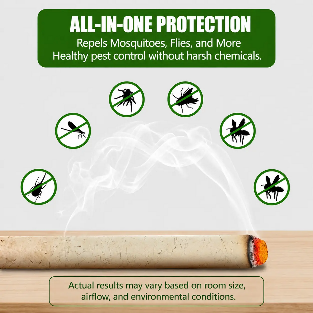 Organic Mugwort & Gastrodia Aromatherapy Sticks – Natural Mosquito Repellent & Sleep Aid