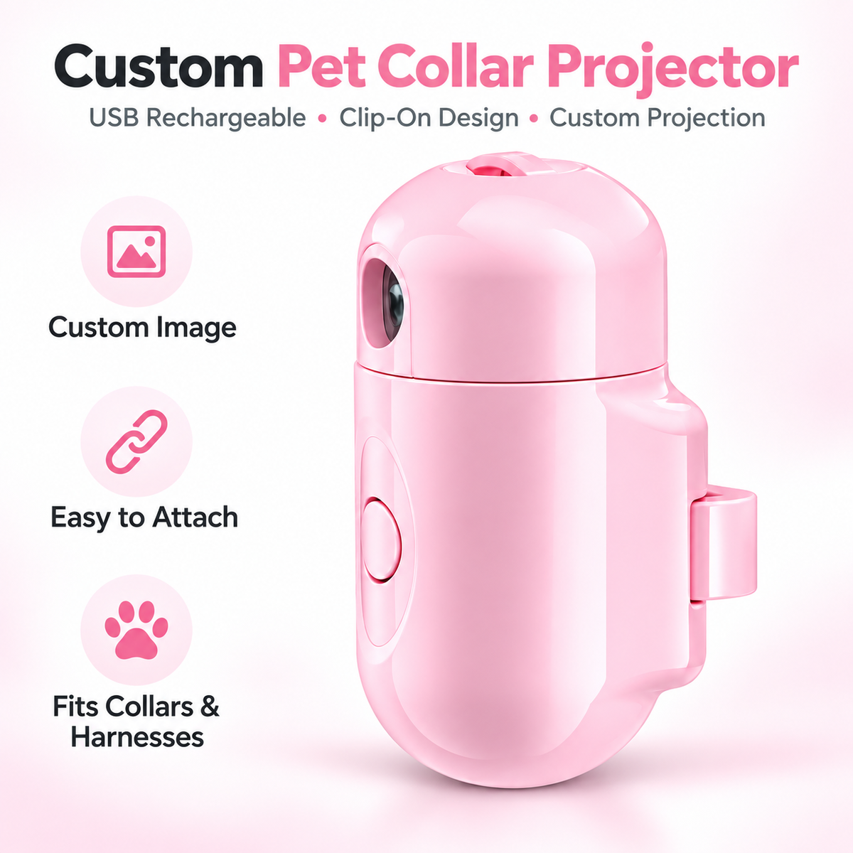 Pet LED Projection Lamp – Cat & Dog Ambient Night Light