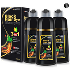 MEIDU 3-in-1 Herbal Hair Dye Shampoo – Ginseng, Grey Coverage, No Bleach