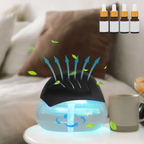 1000ml Humidifier & Essential Oil Diffuser – 7-Color LED, Smoke & Pet Odor Eliminator