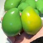 Mango Squishy Stress Ball | Heat-Activated Color Change & ASMR Crunchy Bead Fidget Toy
