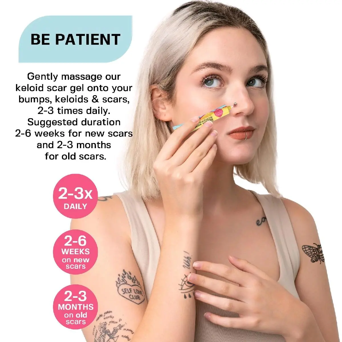 Keloid & Piercing Bump Skincare Gel | Scar Appearance Gel