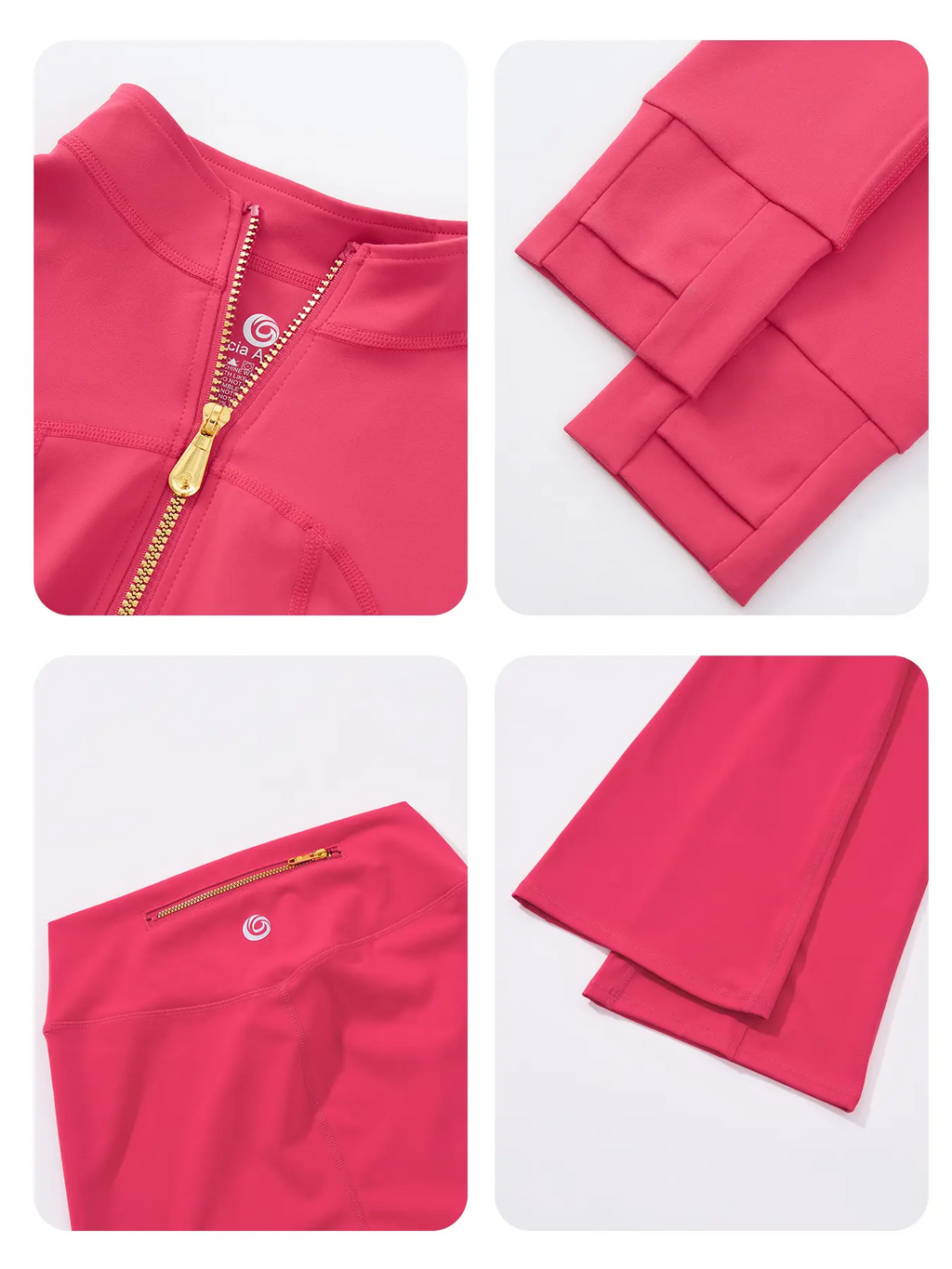 Women's Tracksuit Set | Soft Brushed Zip Jacket & Yoga Leggings – Casual Activewear S–XL