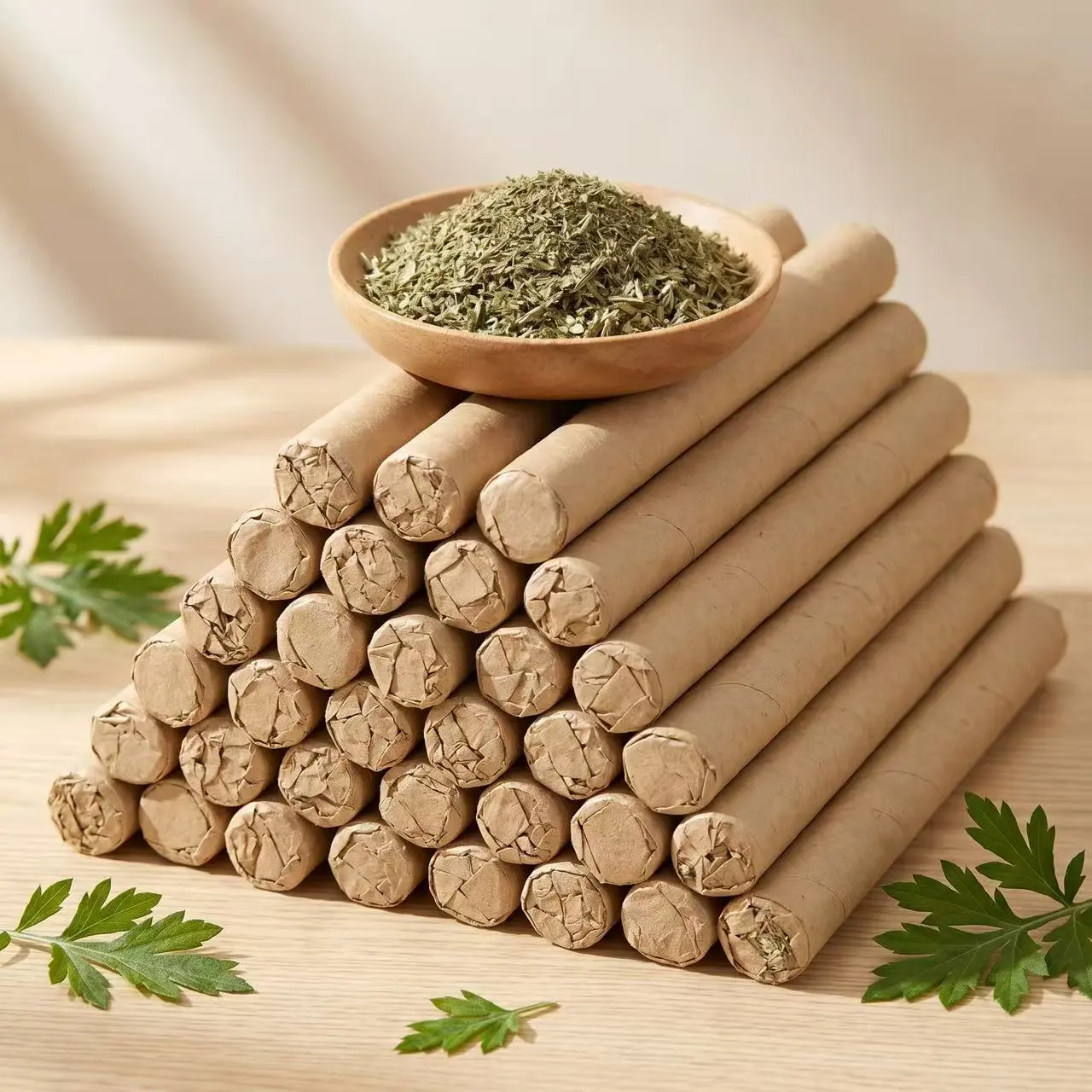 Organic Mugwort & Gastrodia Aromatherapy Sticks – Natural Mosquito Repellent & Sleep Aid