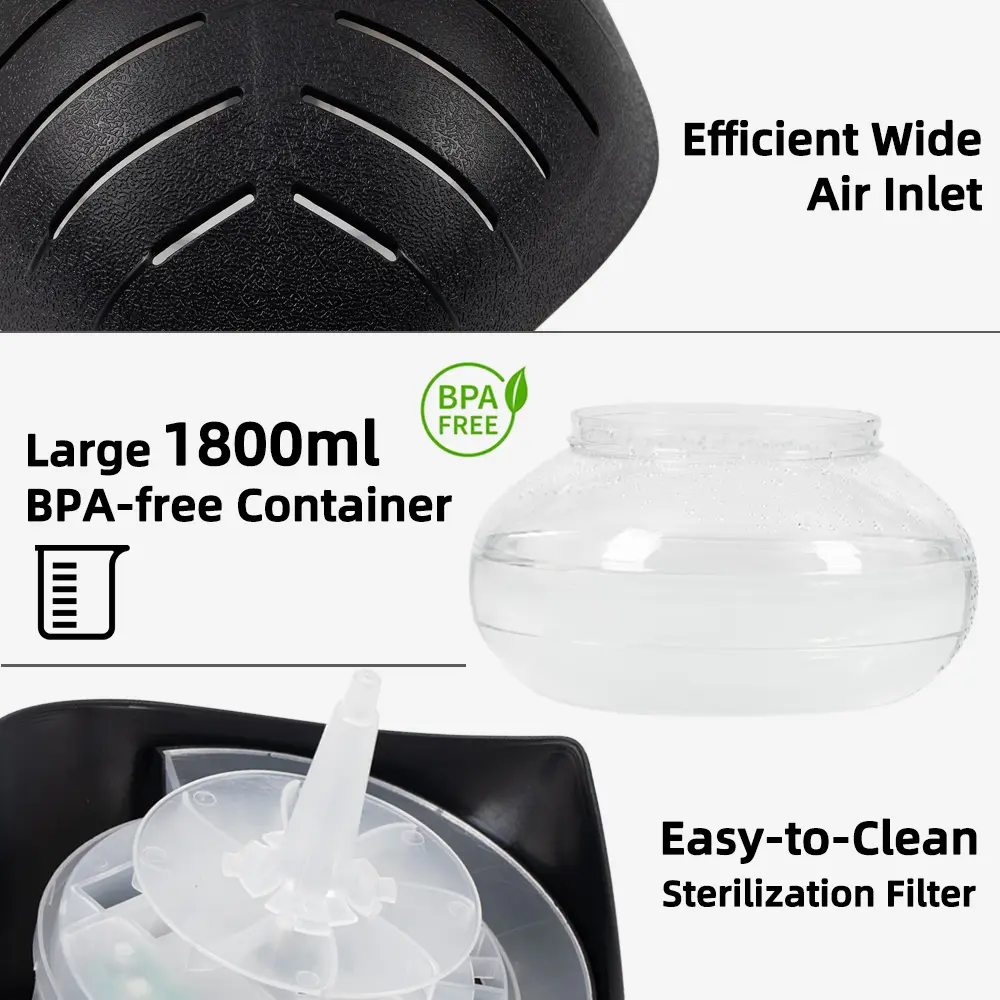 1000ml Humidifier & Essential Oil Diffuser – 7-Color LED, Smoke & Pet Odor Eliminator