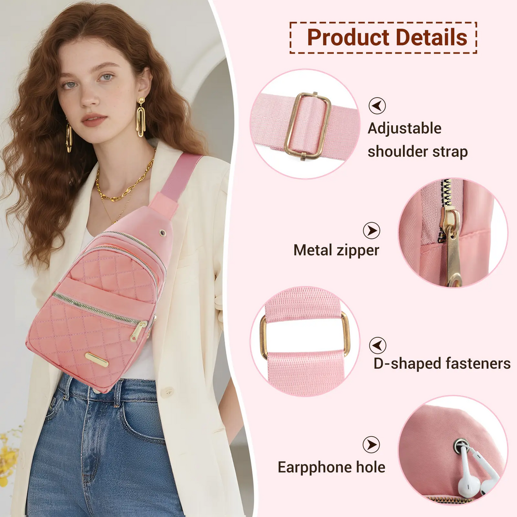 Women's Mini Crossbody Chest Bag – Hiking & Travel Fanny Pack