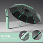 Automatic Folding Umbrella, 1 Count/60pcs Portable Rain Umbrella with Loop Buckle, Windproof & Waterproof Umbrella for Men & Women
