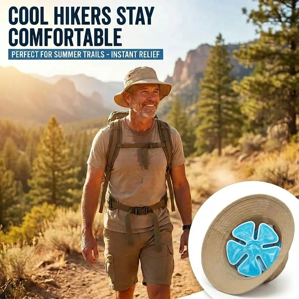 Cooling Gel Ice Pack Inserts for Hard Hats & Sun Hats – Reusable