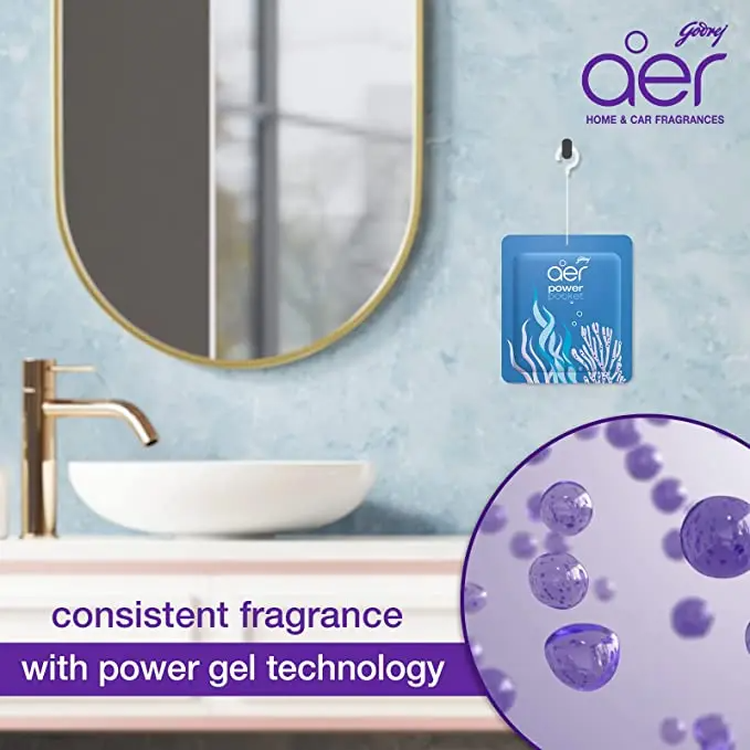 Godrej Aer Power Pocket Hanging Air Freshener – Choose Your Scent Bundle | 30-Day Freshness