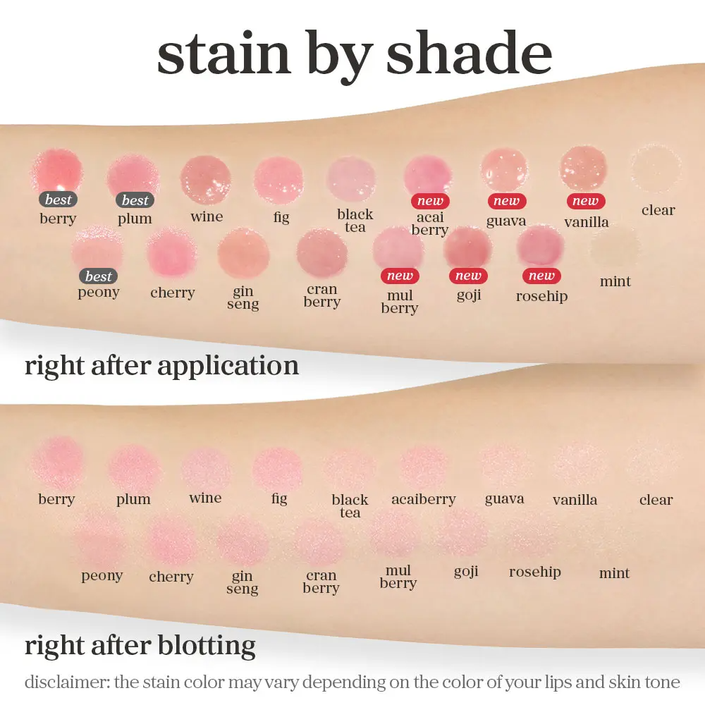 Apple Lip Oil & Lip Stain – Glowing, Tinting & Moisturizing | 16 Shades |  Skincare