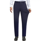 Alimens&Gentle Men's Stretch Dress Pants No Iron Golf Pants Expandable Waist Flat Front Business Casual Formal Pants
