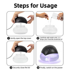 1000ml Humidifier & Essential Oil Diffuser – 7-Color LED, Smoke & Pet Odor Eliminator
