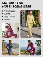 Women's Tracksuit Set | Soft Brushed Zip Jacket & Yoga Leggings – Casual Activewear S–XL