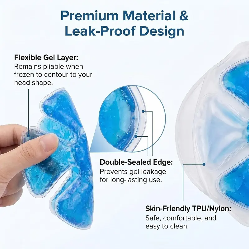Cooling Gel Ice Pack Inserts for Hard Hats & Sun Hats – Reusable