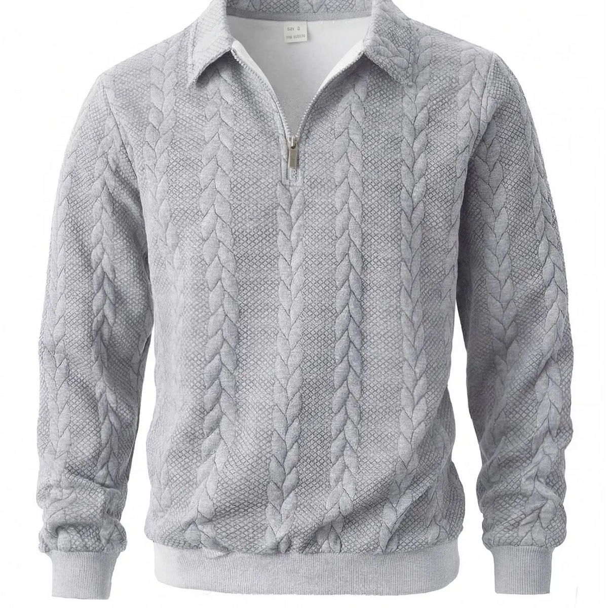 Men’s Half-Zip Knit Sweater – Slim Fit Long Sleeve Polo Pullover