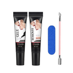 Nail Glue & Remover Kit | Quick-Dry Semi-Solid Press-On Nail Adhesive Gel – No UV Lamp Needed