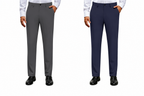 Alimens&Gentle Men's Stretch Dress Pants No Iron Golf Pants Expandable Waist Flat Front Business Casual Formal Pants
