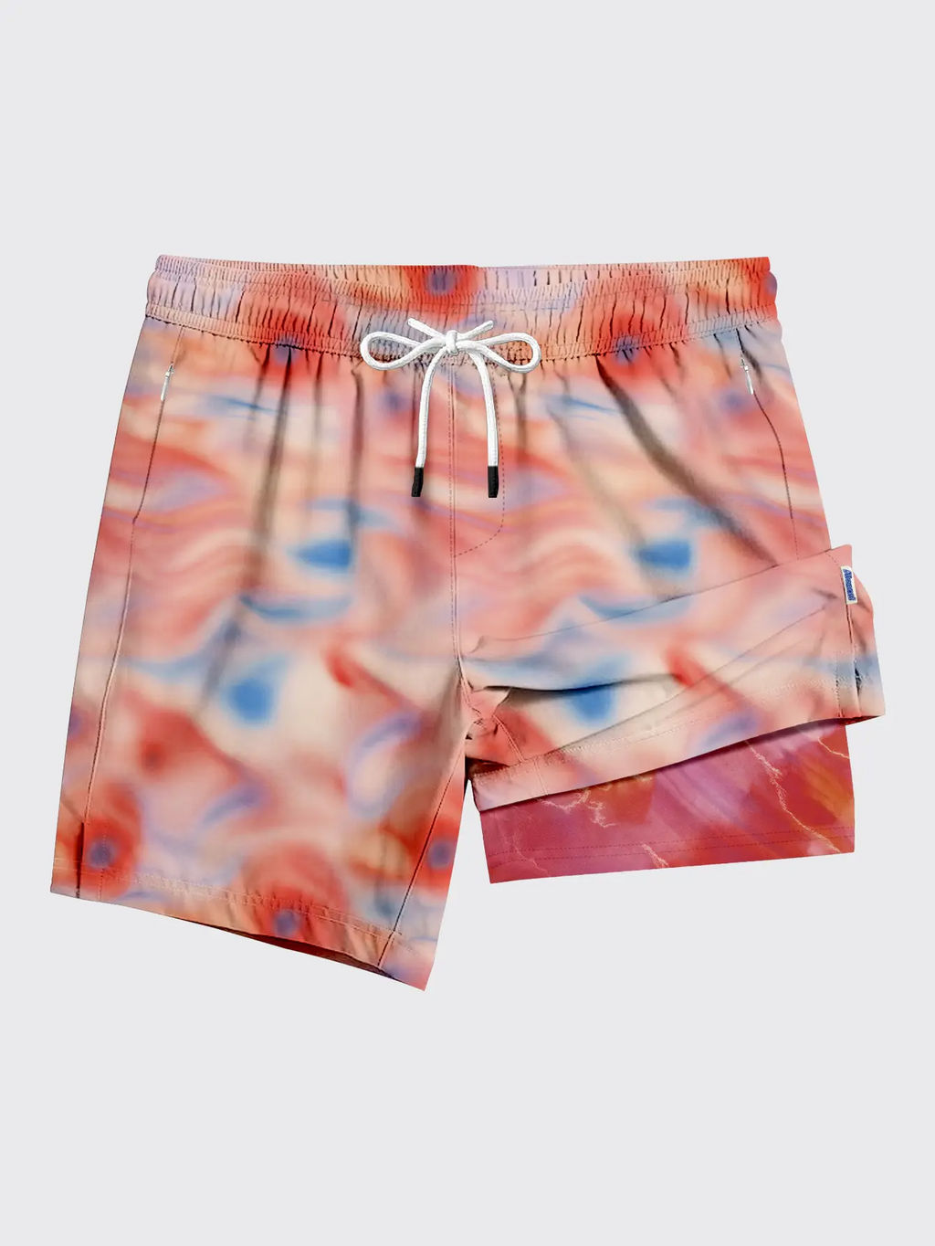 Men's 2-in-1 Swim Trunks – 6" Compression Liner, Quick-Dry, Zipper Pockets | S–2XL
