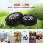 10" Solid PU Flat-Free Tire Wheel 2-Pack – 180–400 lb Load Capacity