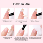 Nail Glue & Remover Kit | Quick-Dry Semi-Solid Press-On Nail Adhesive Gel – No UV Lamp Needed