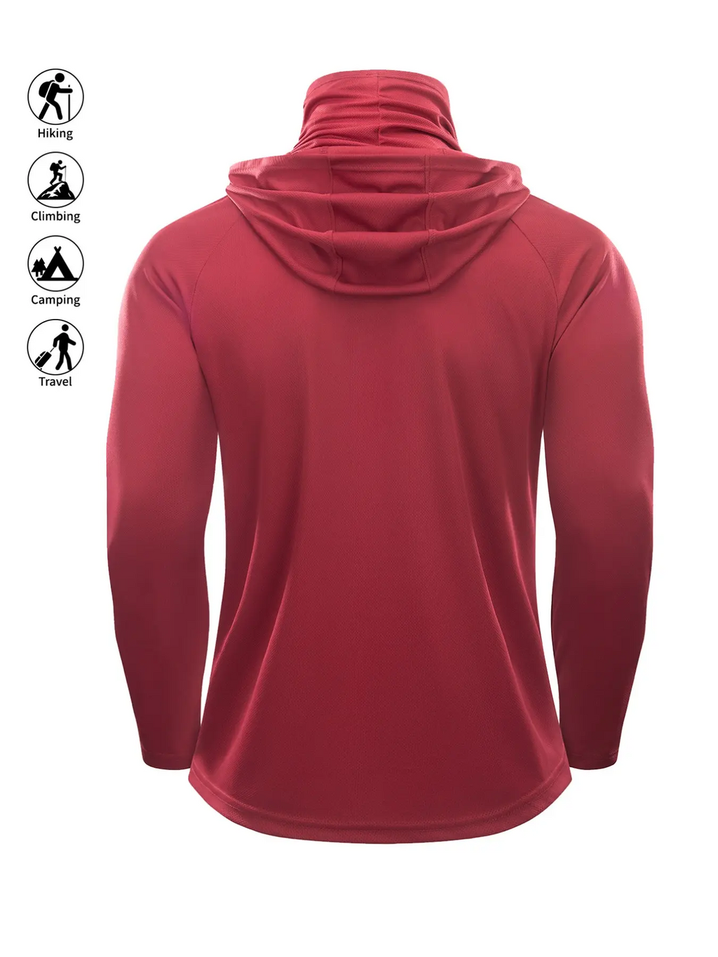 Men's Sun Protection Hoodie with Face Mask – UPF Quick-Dry Fishing Jacket | S–XXL
