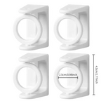 No-Drill Curtain Rod Holders – Adhesive 360° Flexible Brackets